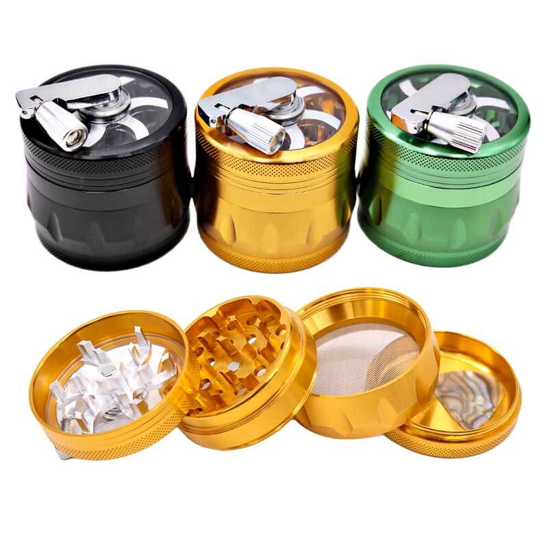 Crushers Classic Clear Top Crank 4 Part Grinder (GR105) | 55mm | Assorted Colors product image